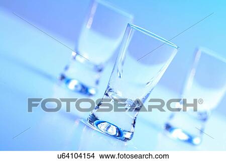 Studio shot of vodka glasses View Large Photo Image Picture - Studio shot of vodka glasses. Fotosearch