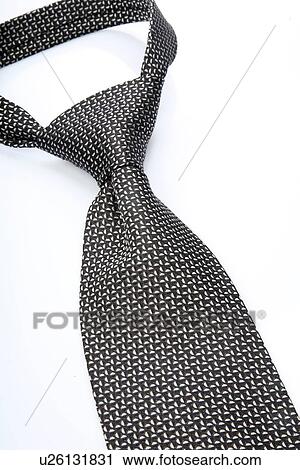 Stock Image - Tie on white background - close-up. Fotosearch
