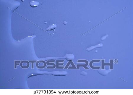 Water on blue background - close up View Large Photo Image Picture - Water on blue background - close up. Fotosearch