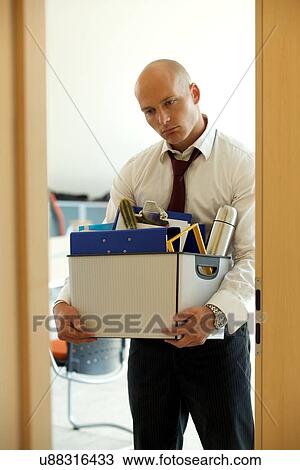 Young sad caucassian businessman lost his job View Large Photo Image Stock Image - Young sad caucassian businessman lost his job. Fotosearch