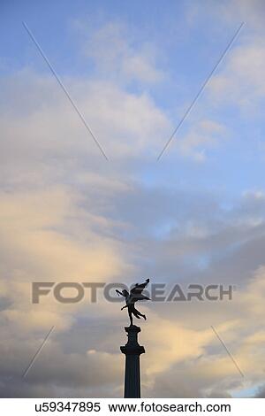 Argentina, Buenos Aires, Recoleta, Silhouette of monument View Large Photo Image Stock Photography - Argentina, Buenos Aires, Recoleta, Silhouette of monument. Fotosearch