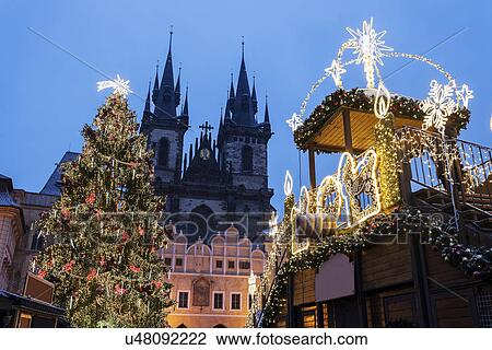 Stock Image - Church of Our Lady before Tyn. Fotosearch