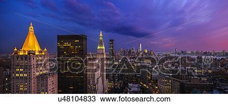 Cityscape at dusk View Large Photo Image Stock Image - Cityscape at dusk. Fotosearch