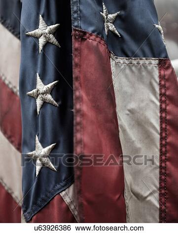 Close-up of American flag View Large Photo Image Stock Photograph - Close-up of American flag. Fotosearch