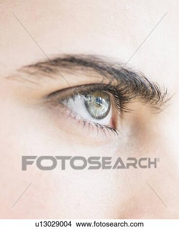 Picture - Close-up of blue eye. Fotosearch