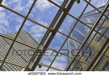 Stock Photography - Directly below view of office buildings. Fotosearch