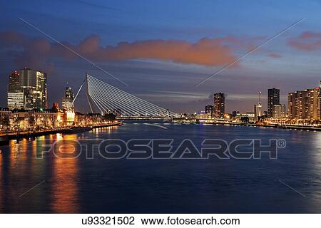 Erasmus Bridge View Large Photo Image Stock Image - Erasmus Bridge. Fotosearch