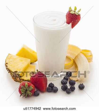 Stock Image - Fruit smoothie. Fotosearch