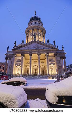 Illuminated French Cathedral in winter View Large Photo Image Stock Photo - Illuminated French Cathedral in winter. Fotosearch