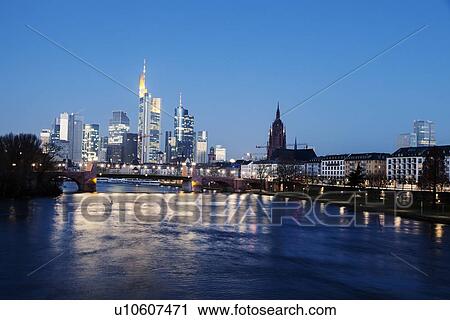 Illuminated skyline at dusk View Large Photo Image Stock Image - Illuminated skyline at dusk. Fotosearch
