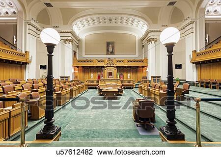 Stock Image - Interior of Saskatchewan Legislative Building. Fotosearch
