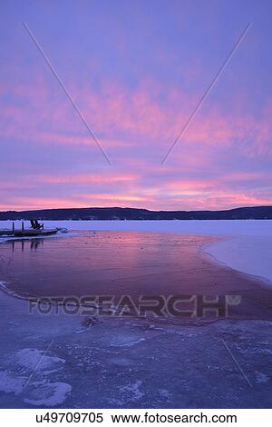 Lake George in winter View Large Photo Image Stock Photography - Lake George in winter. Fotosearch