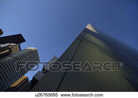 Low-angle view of financial district View Large Photo Image Stock Photography - Low-angle view of financial district. Fotosearch