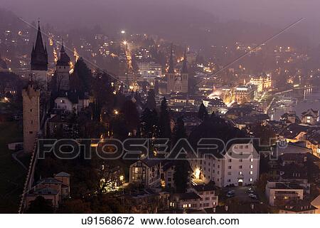 Medieval towers in old town View Large Photo Image Stock Image - Medieval towers in old town. Fotosearch