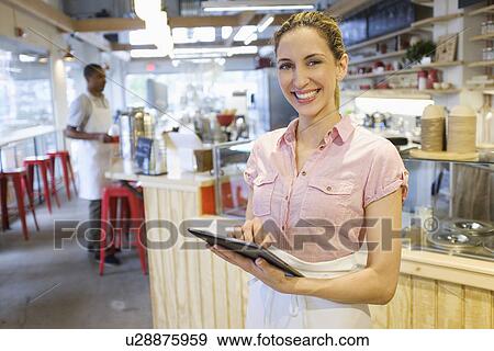 Portrait of bakery owner View Large Photo Image Stock Photo - Portrait of bakery owner. Fotosearch