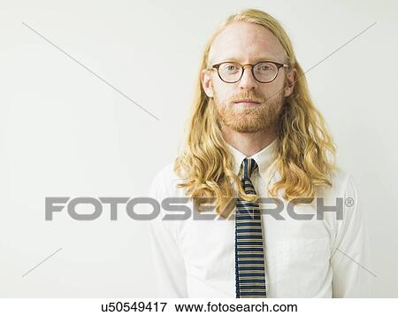Portrait of blond man View Large Photo Image Stock Photo - Portrait of blond man. Fotosearch