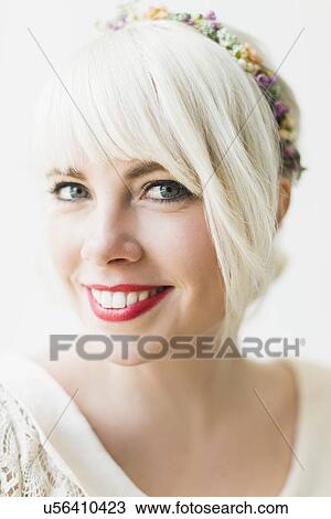 Portrait of young blond woman View Large Photo Image Stock Image - Portrait of young blond woman. Fotosearch