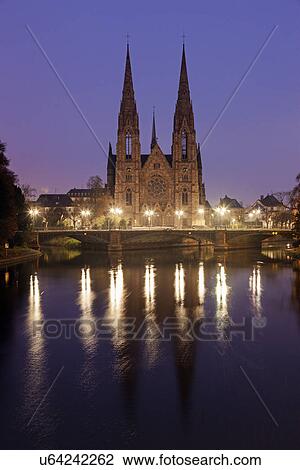 Stock Image - St Paul's church at night. Fotosearch