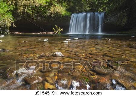 Stock Image - View of Butte Creek Falls. Fotosearch