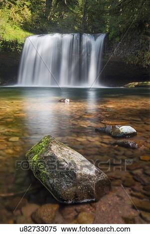 Stock Photography - View of Butte Creek Falls. Fotosearch