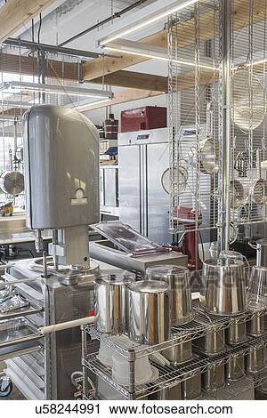 View of commercial kitchen View Large Photo Image Stock Image - View of commercial kitchen. Fotosearch