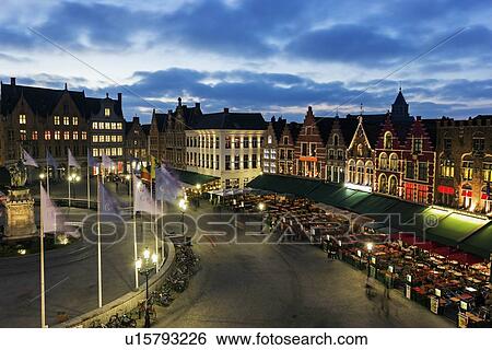 Stock Photograph - View of old town square. Fotosearch