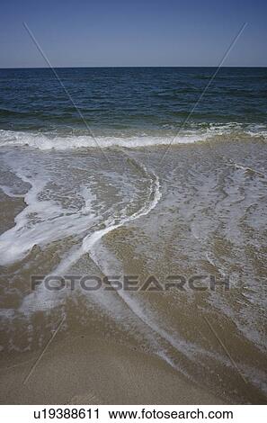 Stock Image - View of sea from beach . Fotosearch