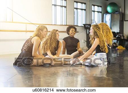 Young women in dance studio View Large Photo Image Picture - Young women in dance studio. Fotosearch
