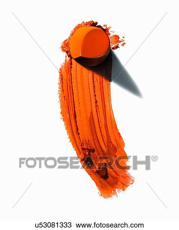 Abstract of piece of orange color lipstick with smudged line View Large Photo Image Stock Image - Abstract of piece of orange color lipstick with smudged line. Fotosearch