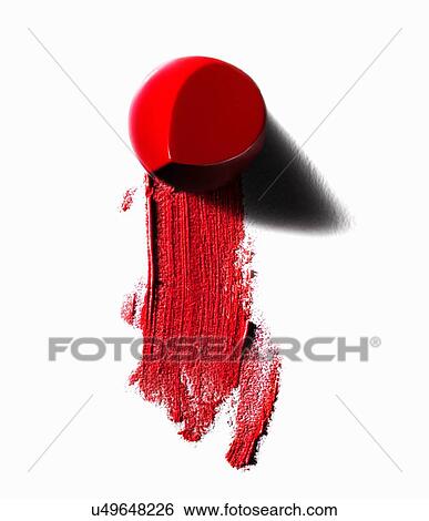 Abstract of piece of red lipstick and smudged line View Large Photo Image Stock Photograph - Abstract of piece of red lipstick and smudged line. Fotosearch