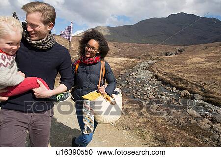 Family out hiking, Fairy Pools, Isle of Skye, Hebrides, Scotland View Large Photo Image Stock Image - Family out hiking, Fairy Pools, Isle of Skye, Hebrides, Scotland. Fotosearch