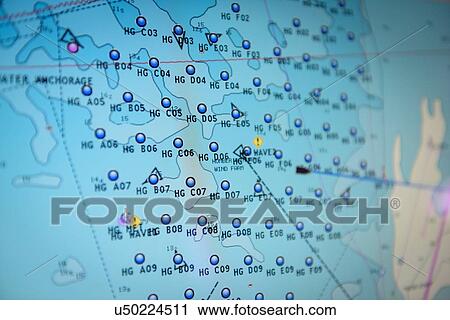 GPS image of offshore wind farm on screen View Large Photo Image Stock Image - GPS image of offshore wind farm on screen. Fotosearch