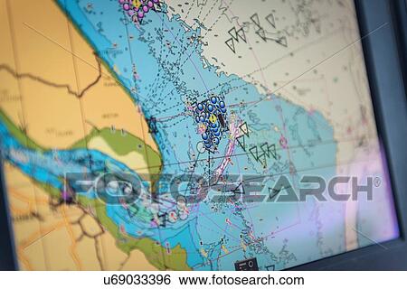 GPS image of offshore wind farm on screen View Large Photo Image Stock Photograph - GPS image of offshore wind farm on screen. Fotosearch