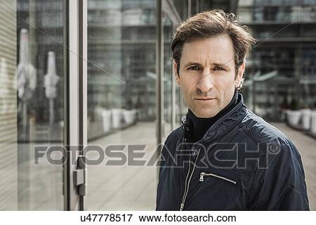 Stock Photo - Portrait of mature man, close-up. Fotosearch