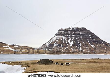 Stock Image - Scenic view, Iceland. Fotosearch