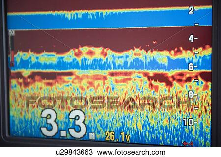 Sonar reading on computer screen of research ship View Large Photo Image Stock Image - Sonar reading on computer screen of research ship. Fotosearch