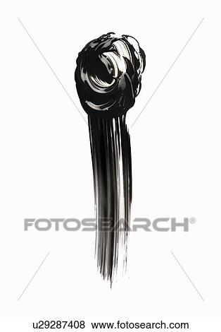 Stock Photo - Swirl and smudge of glossy mascara. Fotosearch