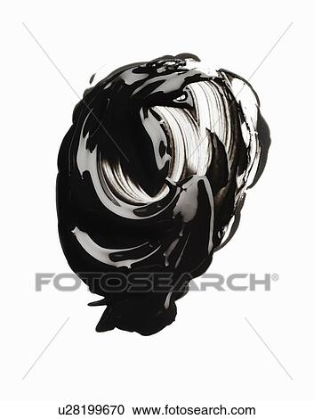 Stock Image - Swirly smudge of glossy mascara. Fotosearch