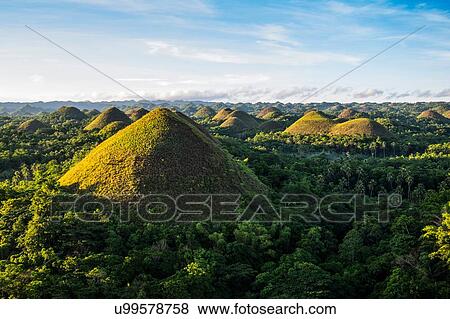 Stock Photo - Chocolate hills, Bohol, Philippines. Fotosearch