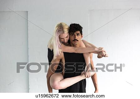 Dancers practising in studio View Large Photo Image Stock Image - Dancers practising in studio. Fotosearch