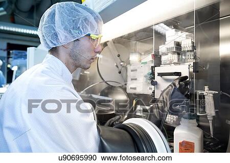 Male scientist adjusting switch in fume hood in lab cleanroom View Large Photo Image Stock Image - Male scientist adjusting switch in fume hood in lab cleanroom. Fotosearch