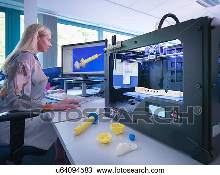 Medical product designer with 3D printing machine with CAD design on screen in orthopaedic factory View Large Photo Image Stock Image - Medical product designer with 3D printing machine with CAD design on screen in orthopaedic factory. Fotosearch
