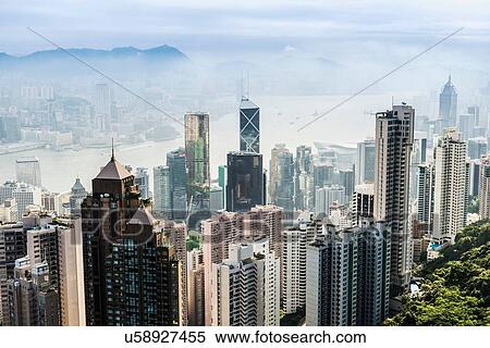 Skyline, Hong Kong, China View Large Photo Image Stock Photography - Skyline, Hong Kong, China. Fotosearch