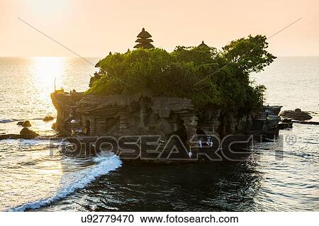 Stock Image - Tanah Lot temple, Bali, Indonesia. Fotosearch