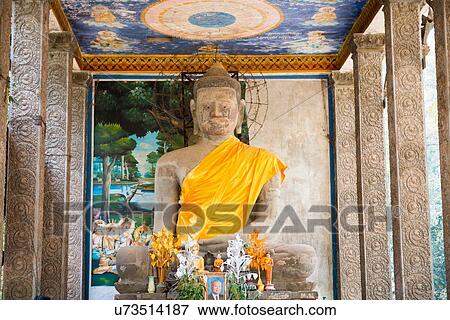 Stock Photo - Temple at Angkor Wat, Siem Reap, Cambodia. Fotosearch