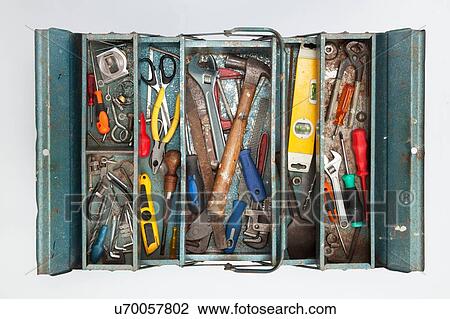 Stock Image - Toolbox with tools. Fotosearch