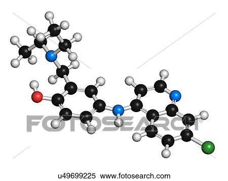 Amodiaquine anti-malarial drug molecule View Large Illustration Stock Illustration - Amodiaquine anti-malarial drug molecule. Fotosearch