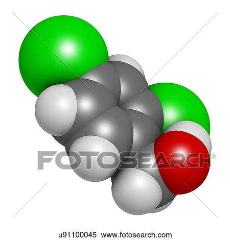Stock Illustration - Antiseptic molecule. Fotosearch
