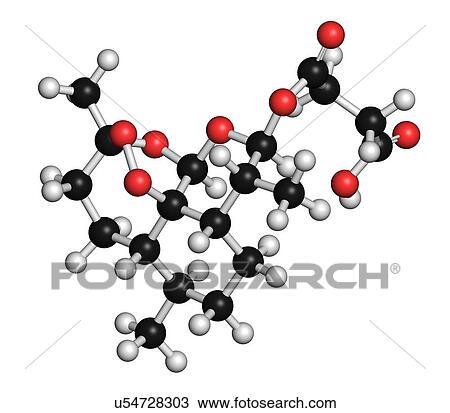 Artesunate malaria drug molecule View Large Illustration Drawing - Artesunate malaria drug molecule. Fotosearch