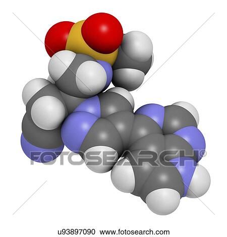 Clipart - Baricitinib janus kinase inhibitor drug. Fotosearch
